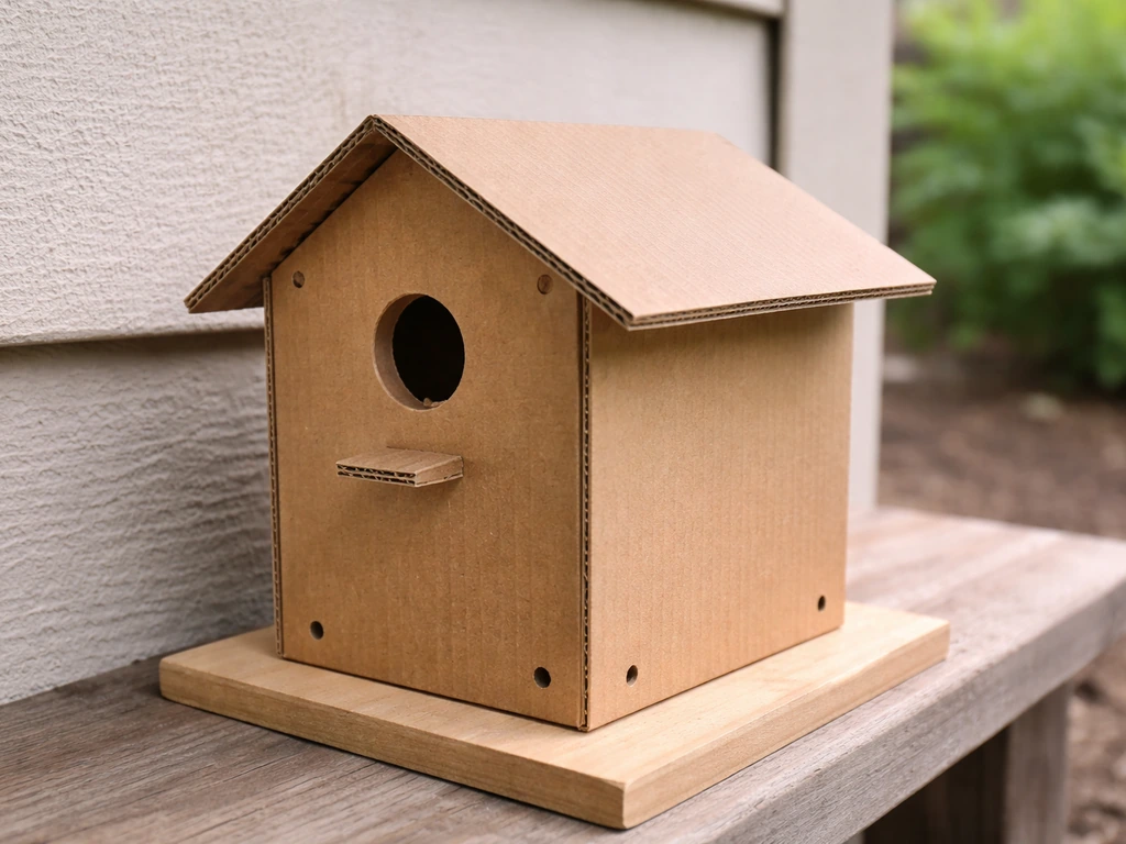 How to Make a Bird House With a Cardboard Box