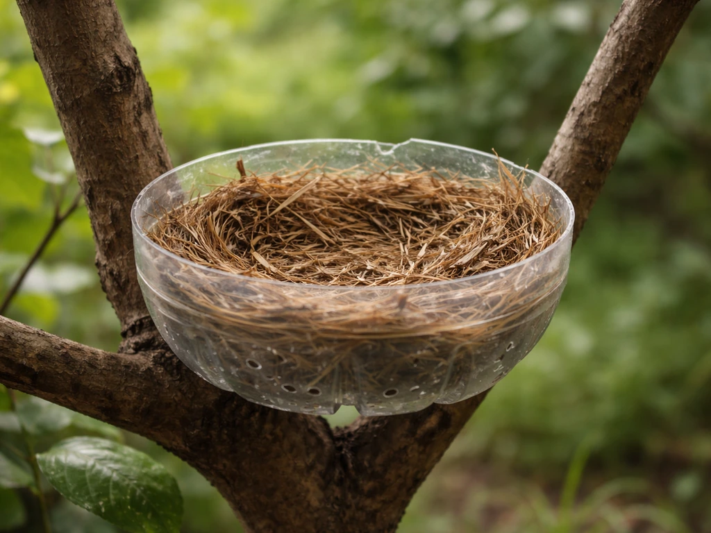 How to Make a Bird Nest With a Plastic Bottle